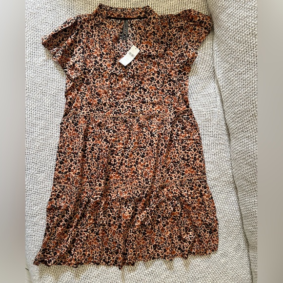 Anthropologie BY ANTHROPOLOGIE RUFFLE-SLEEVE DRESS Style 78266145 Size XS P - Picture 4 of 8